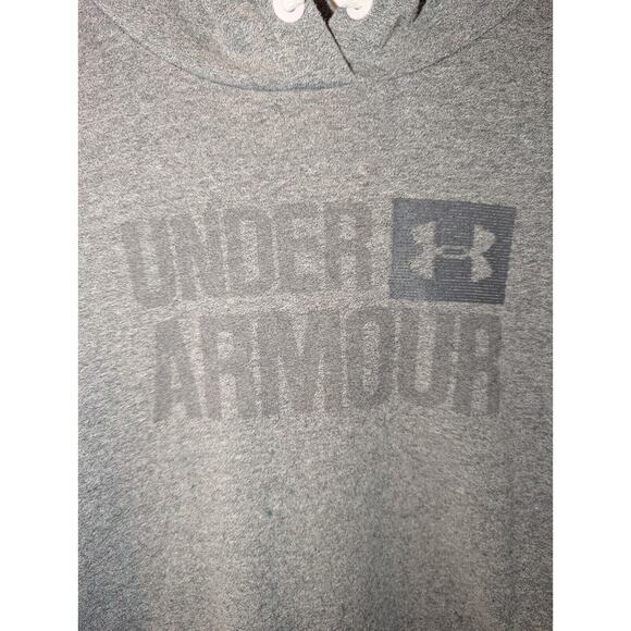 Under Armour Women's Medium Grey Fleece Long Sleeve Hoodie Zip Pocket Sweater - Picture 8 of 9